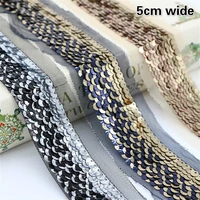trendy mesh beads sequins lace barcode diy party clothes costumes skirt shiny striped hat headwear belt bags decorative ribbons