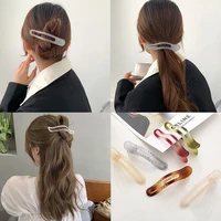 fashion multifunction hair clip women geometry ponytail hairpins girls hair accesories korean toothed non slip barrette headwear