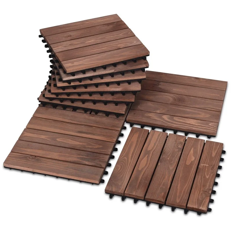 11 шт. 12 &quotX 12&quot Patio высокое качество пихта деревянные брусчатки блокировка