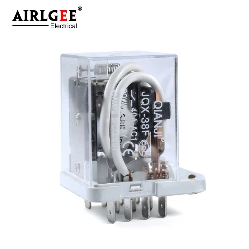 JQX-38F 3Z DC12V DC24V AC110V AC220V катушка 40A реле питания промежуточное реле электромагнитное реле 3PDT 11 Pin