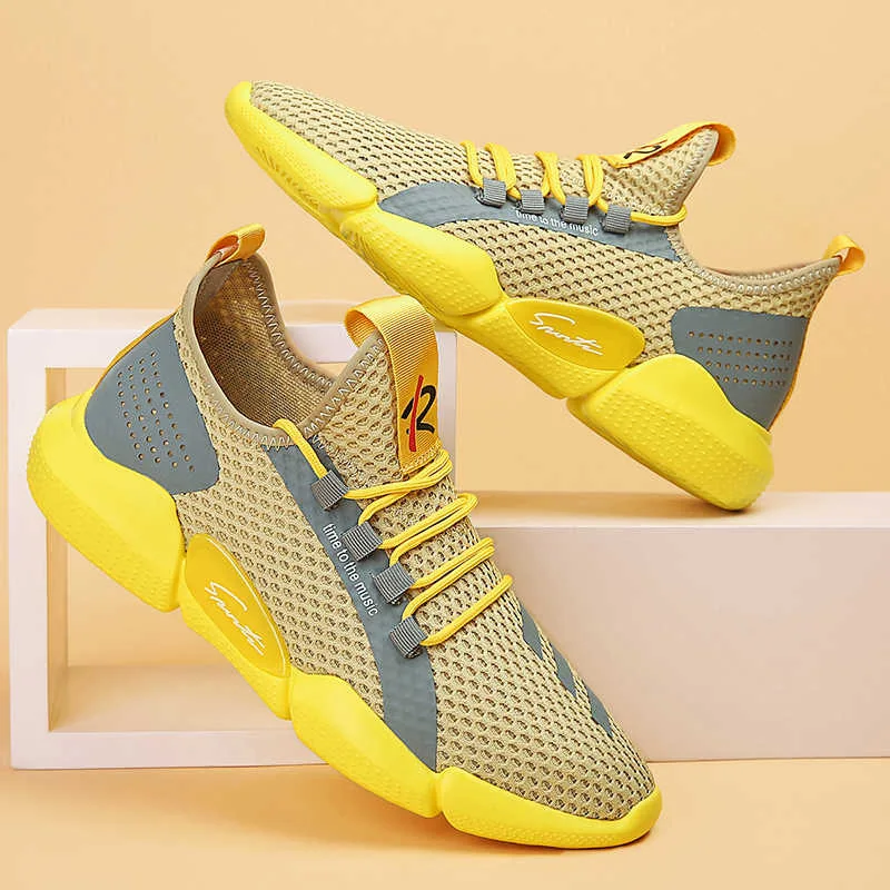 

Men's Running Shoes New leisure Sports Fashion Brand Men's Shoes Breathable lace Up Exercise Travel Vulcanized Shoes Men's Shoes