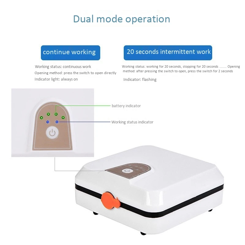 

Oxygen Pump Aquarium Fish Tank Equipment USB Charging Super Silent Universal Portable Outdoor Air Pump Compressor