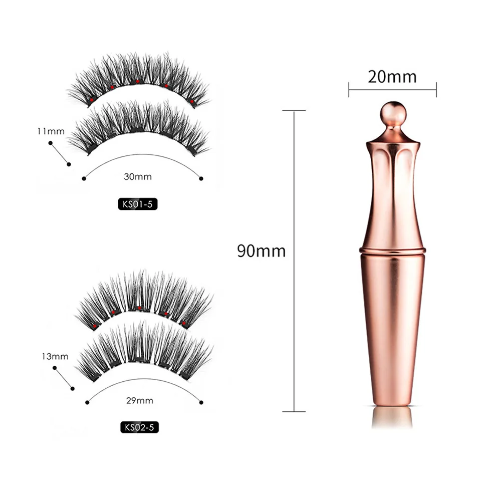Магнитные поддельные Пинцет для ресниц Набор 5 магнит жидкая подводка глаз