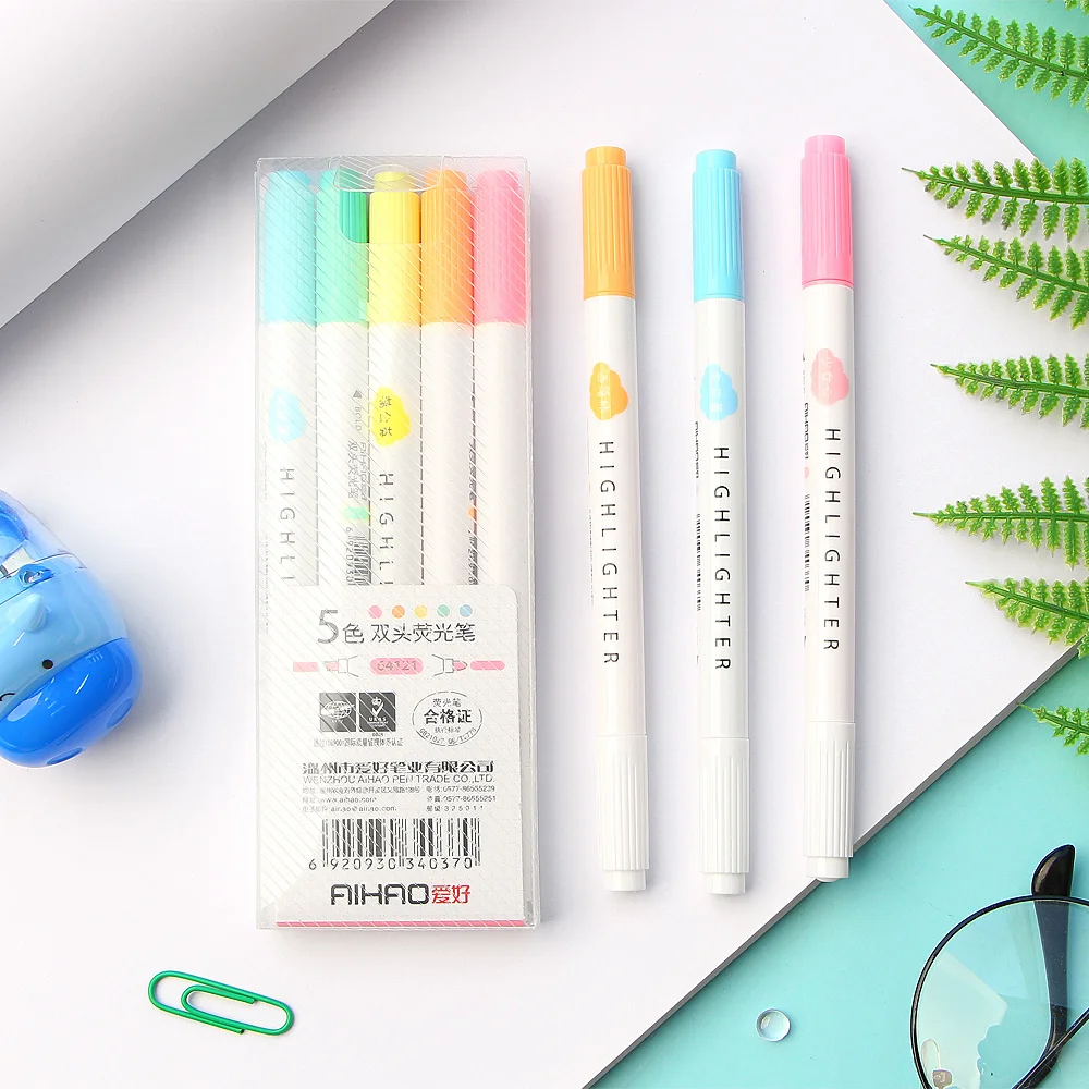 5 шт./кор. набор маркеров с двойной головкой для защиты глаз ручная декоративная