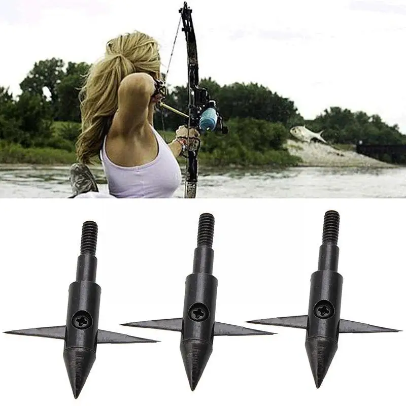 

3 шт., наконечники стрелы из углеродистой стали для стрельбы из лука