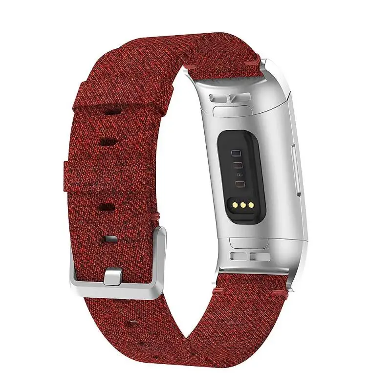 ALLOYSEED 22 мм Тканые нейлоновые сменные часы ремешок для Fitbit Charge 3/huawei 2 Pro GT/Moto 360 2 46/samsung gear S3