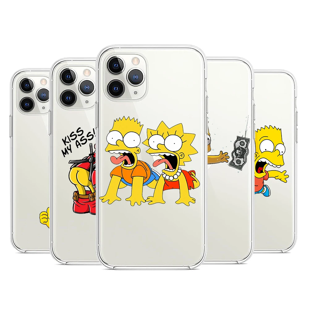 

The Simpsons Boy Silicone Cover For Apple IPhone 13 12 Mini 11 Pro XS MAX XR X 8 7 6 6S 5 Plus SE Phone Case