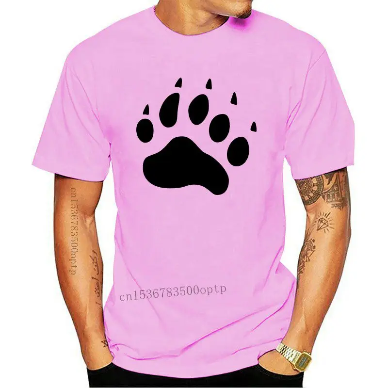 

Модные брендовые футболки с круглым вырезом и принтом медведя и лап, 902% хлопок, оптовая продажа