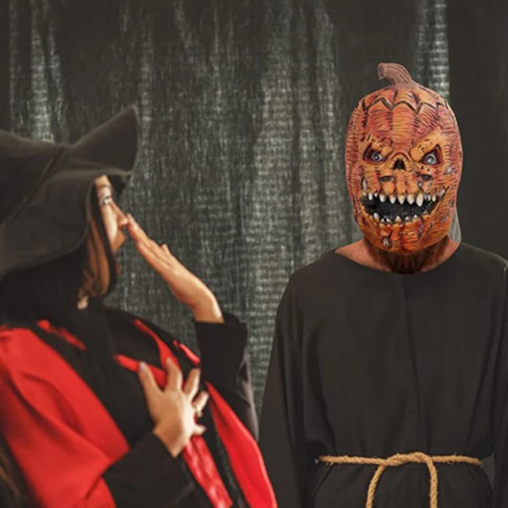 Длинная маска в виде тыквы для Хэллоуина украшение фестивавечерние экологически