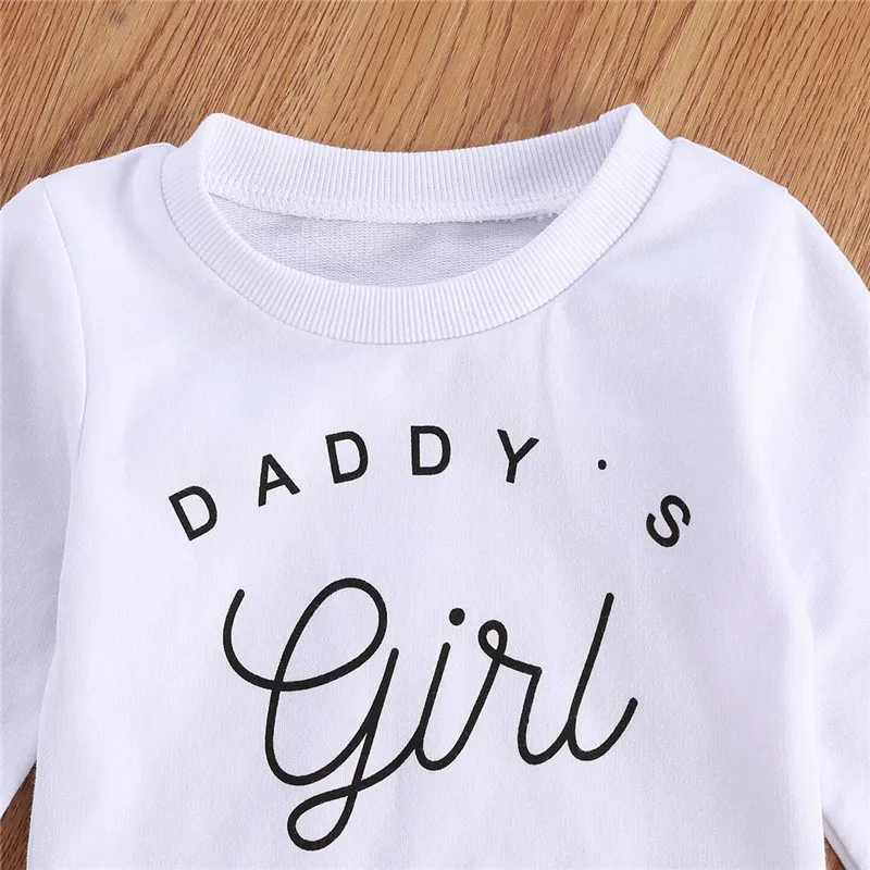 Spring Autumn Baby Girls Sweatshirt Tops Hot Letter Print Long Sleeve Pullover Sweatshirt Outfits Fashion Baby Boy Hoodies 0-3Y