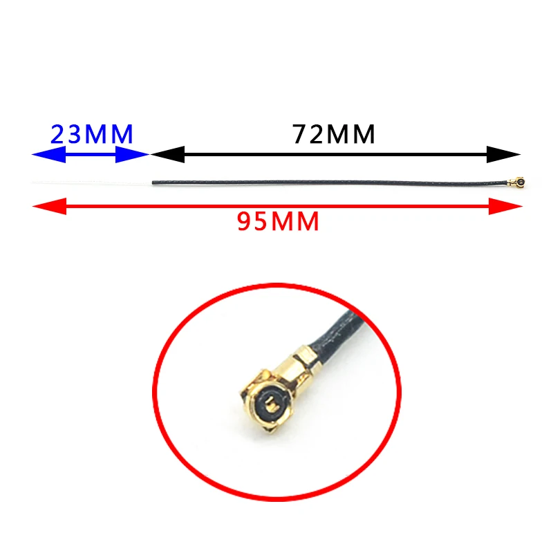 

50Pcs XM+Receiver Antenna IPEX IPX Generation 4 2.4G Antennas Flight Control Spare Parts for Frsky XM Plus RC Aircraft Drone