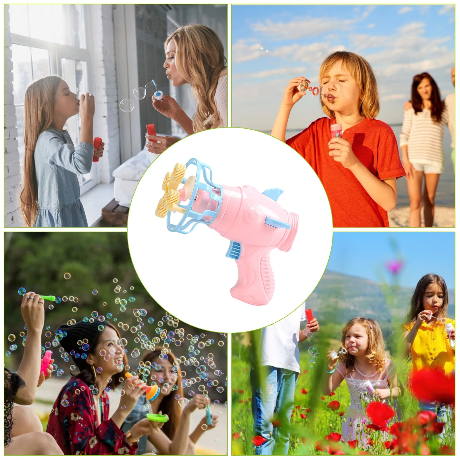 1 шт. Новая автоматическая дующий Пузыри Пузырь Игрушка стрелялка вентилятор
