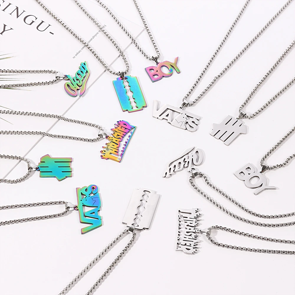 Новинка 2022 длинные цепочки индивидуальные в стиле панк хип-хоп вечерние дикие