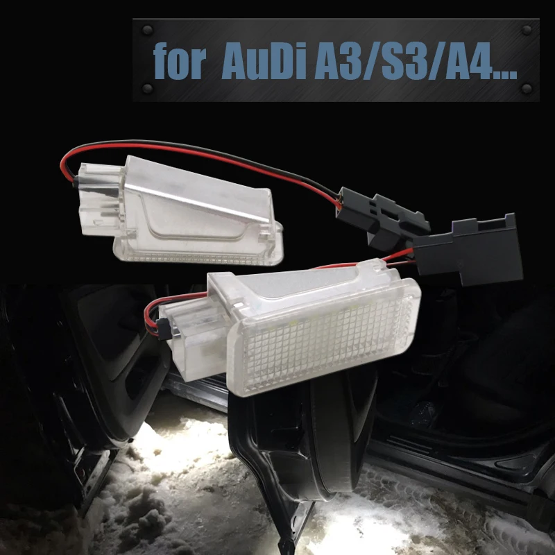 2 шт. светодиодный фонарь для багажника автомобильные дверные огни AUDI A2 A3 A4 A6 S3 S4 S5