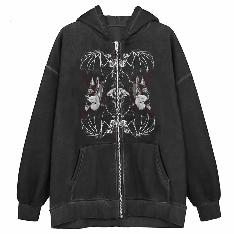 

Толстовка y2k Женская в Корейском стиле, модная женская Толстовка Оверсайз в винтажном стиле с длинным рукавом, 2021