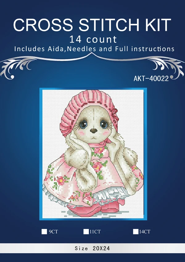 Вышивка крестом животное кролика Рукоделие сделай сам наборы для вышивки