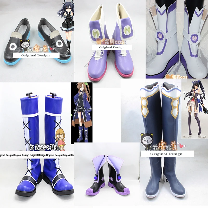 Hyperdimension Neptunia IF Mk2 Nepgear Neptune Noire Uni черный фиолетовый белый персонажи в виде сердца