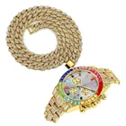 Ожерелье-чокер, браслет, часы, мужские украшения в стиле хип-хоп, цепочка с кубинским звеном, золотые цепочки со льдом для мужчин, женщин, Кубана