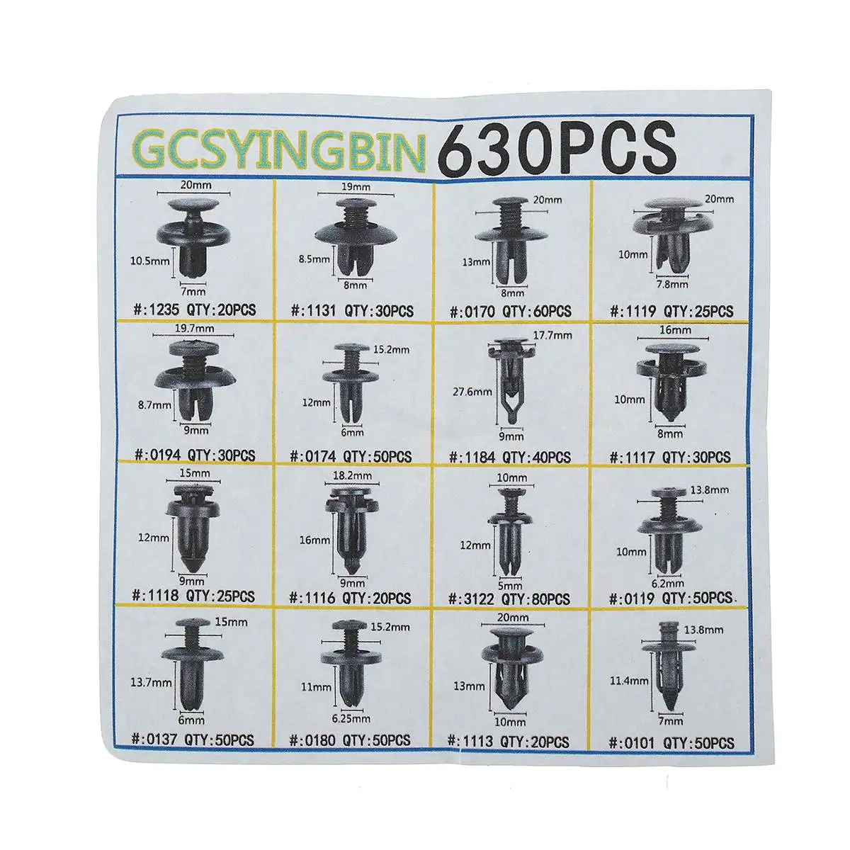 

1/645 Pcs Universal Auto Fastener Clip Mixed Car Body Plastic Push Retainer and Screwdriver Car clips Accessories Repair Tool