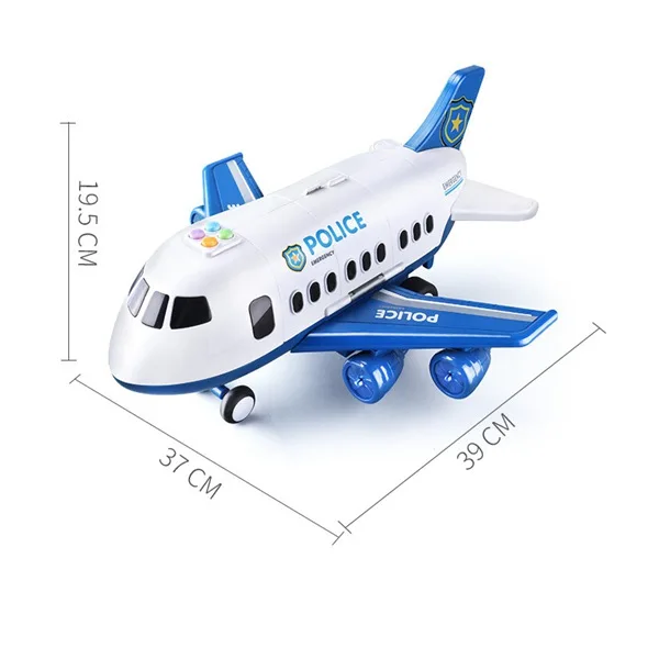 

Drop Shipping Music Story Simulation Track Inertia Children's Toy Aircraft Large Size Passenger Plane Kids Airplane Toy Car