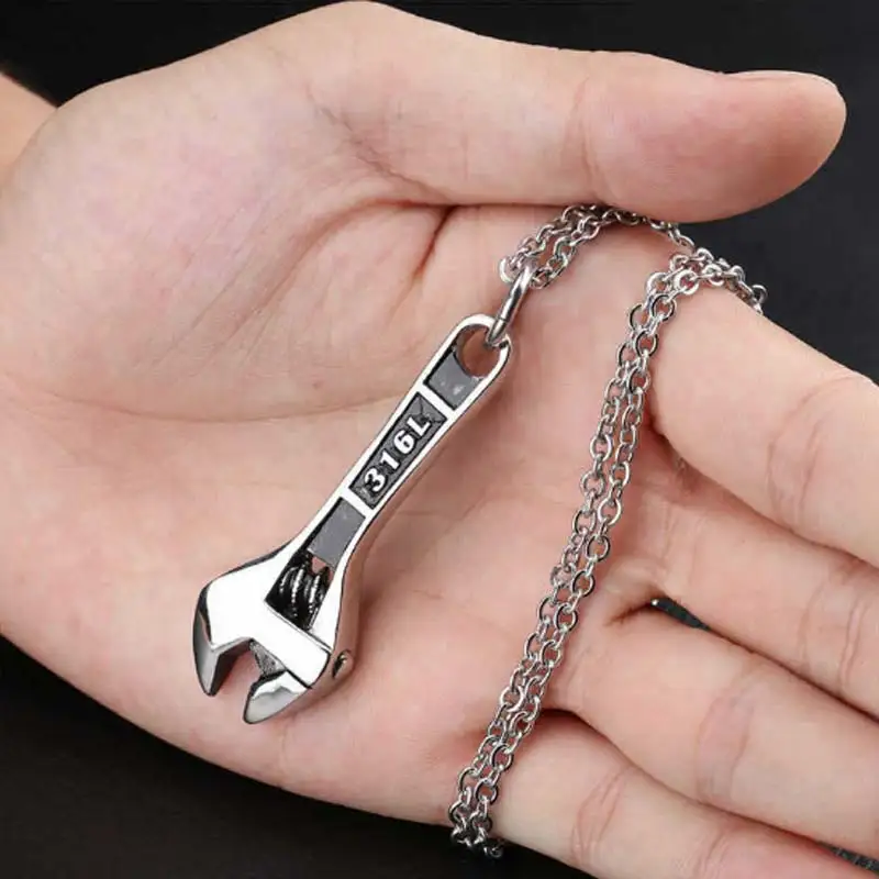 Гаечный ключ Pedant ожерелье из нержавеющей стали винтажный гаечный Повседневный