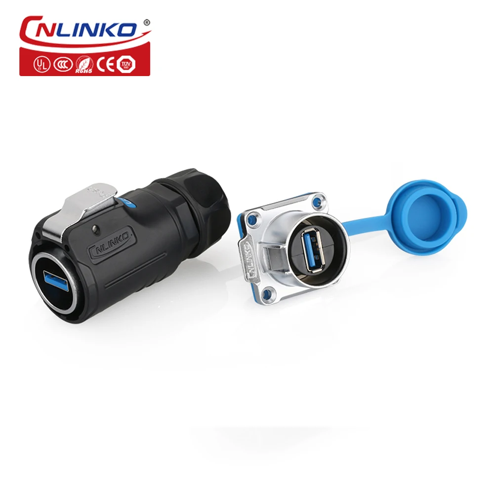 Кабель CNlinko LP24 M24 USB3.0 с интерфейсом быстрая передача материал PBT IP65/IP67