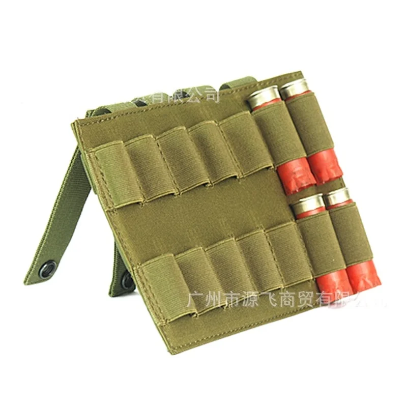 

12 Gauge Tactical Molle Shell Holder Panel Military Hunting Vest Accessories Cartridges Pouch Airsoft Rifle Shotgun Ammo Carrier