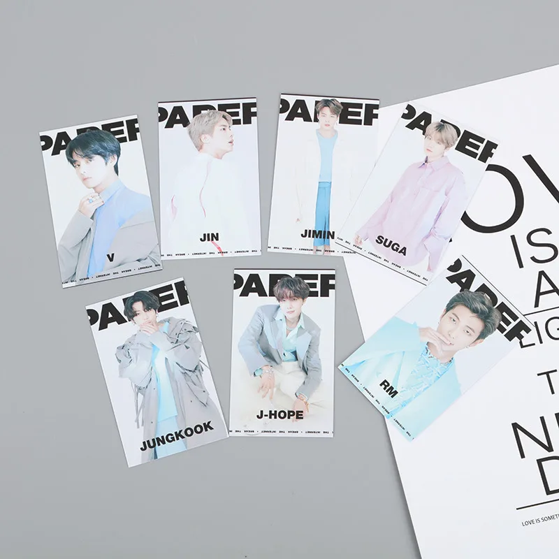 

Kpop Bangtan Boys Magazine Paper Collection Postercard Photo Card Lomo Card Korean Fashion Boys Poster Picture Gift Wholesale