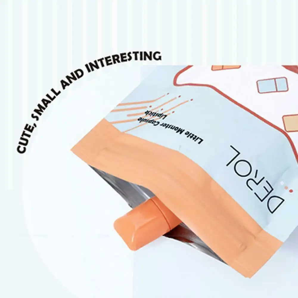 8 цветов мини губная помада в виде капсулы маленького монстра милая конфетная