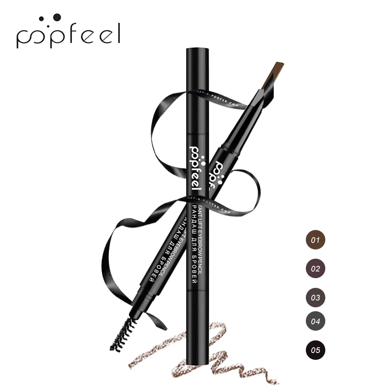 POPFEEL MAKEUP Micro Brow Pencil Eyebrow Soft Brown 1 Count | Enhancers