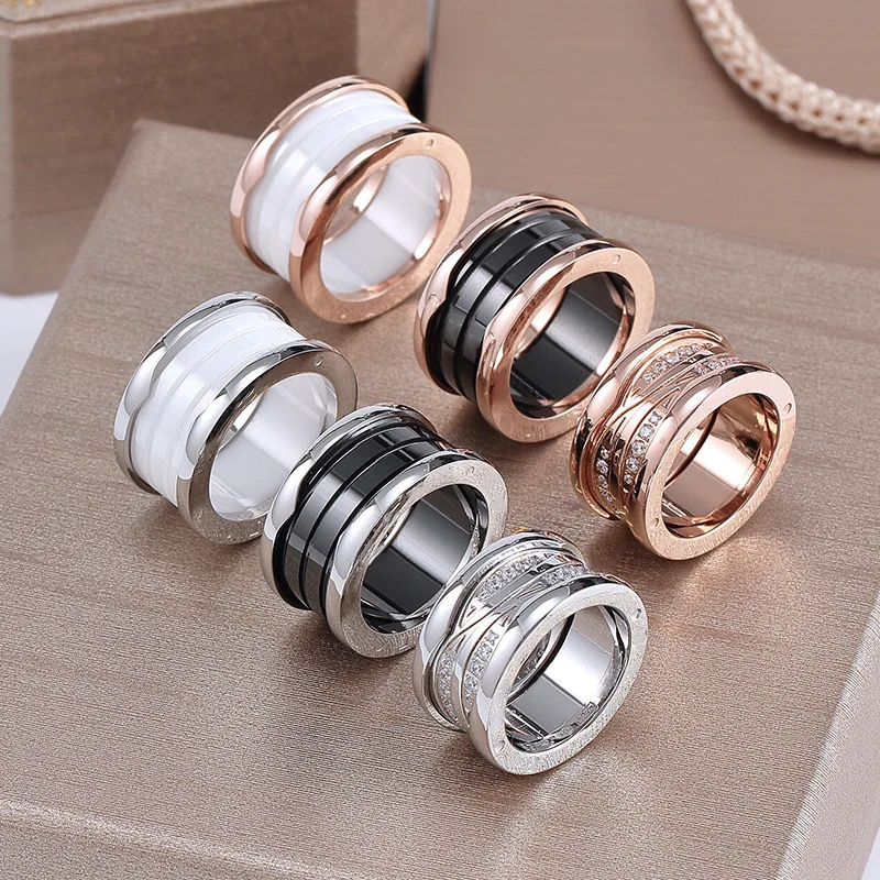 

Summer ring Two-tone multi-color Berger Women's Cubic zircon wedding ring for Women's Anilos Women's jewelry