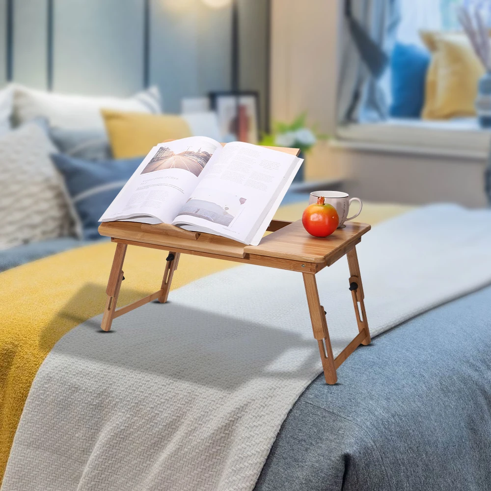 Стол для ноутбука большой поднос кровати Регулируемый наклонный Топ складной