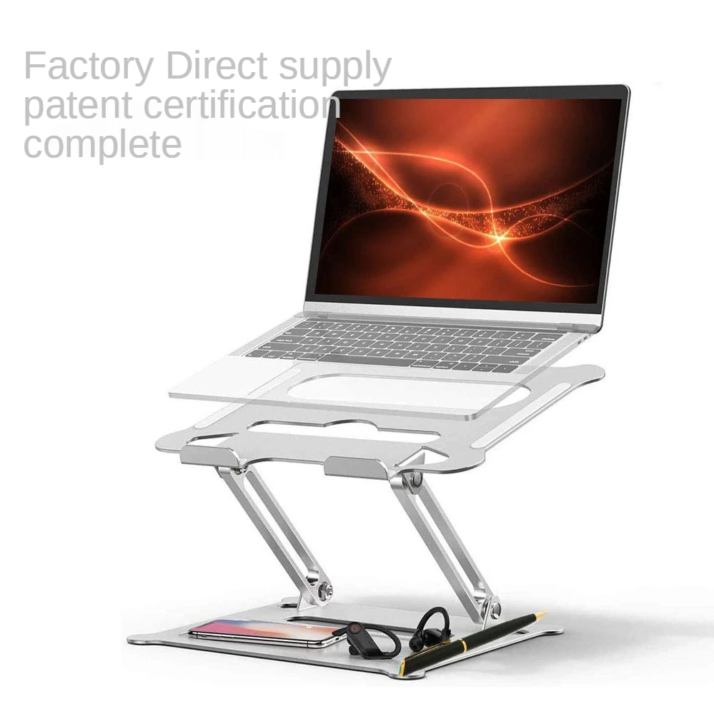 

Laptop Lifting Stand Aluminum Alloy Monitor Desktop Stand Portable Cooling Computer Stand