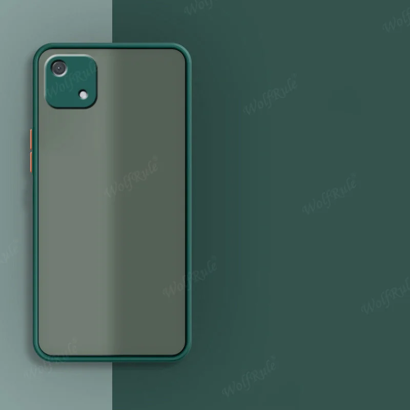 

For Cover OPPO A16K Case For OPPO A16K Capas Shockproof Bumper Colour Frame Translucent Matte Cover For OPPO A16K A 16 K Fundas