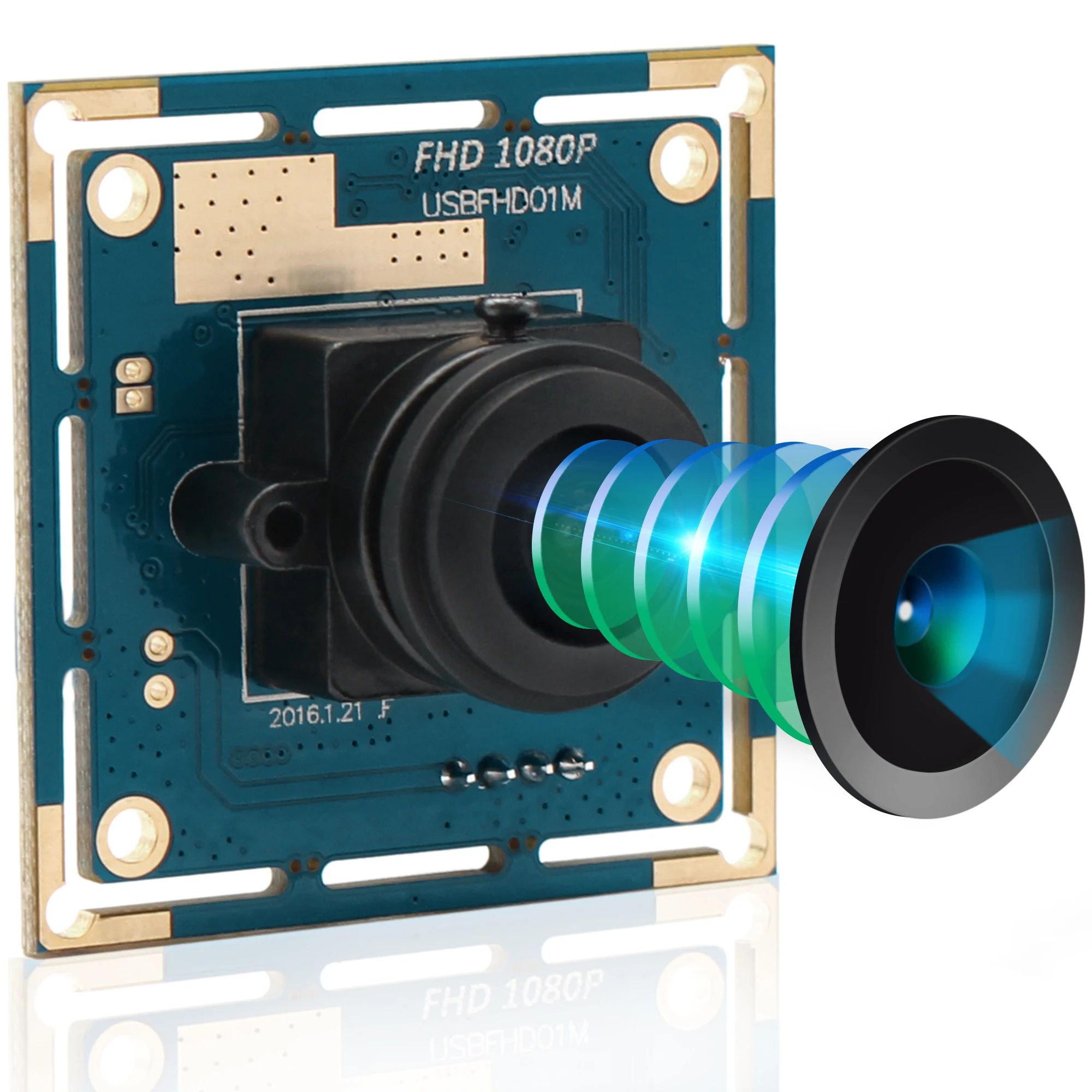 

ELP 180 градусов Рыбий глаз USB камера 1080P широкоугольная печатная плата мини-камера модуль