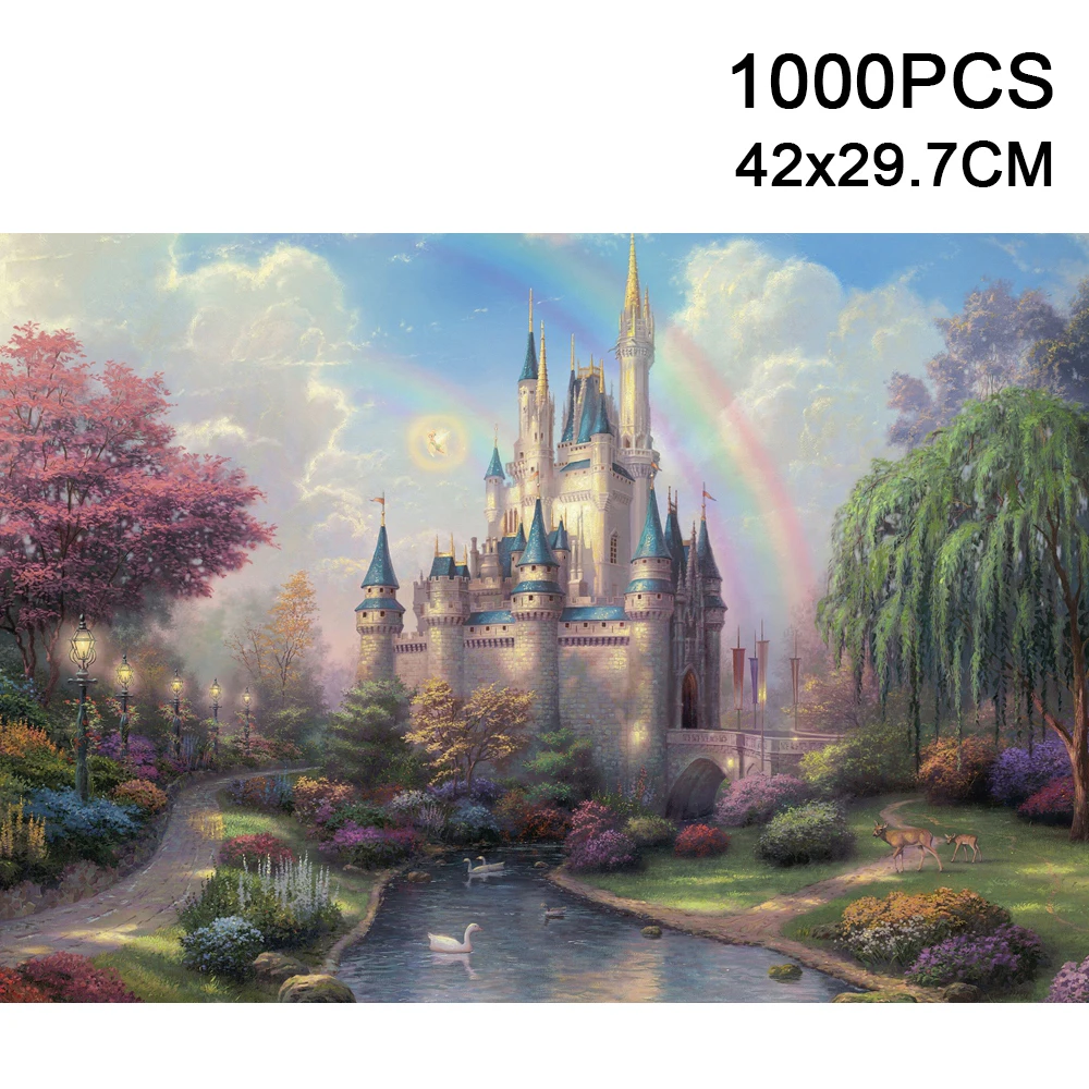 Пазлы 42x29 7 см 1000 шт. монтажная картина ландшафтные пазлы игрушки для взрослых