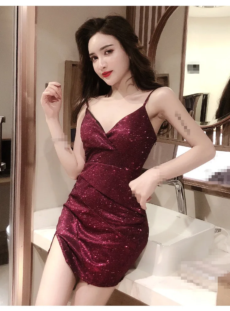 Новинка лета 2020 модное темпераментное женское пикантное платье C2149 для ночного