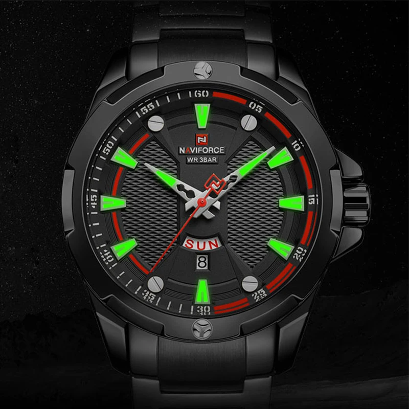 NAVIFORCE мужские часы лучший бренд класса люкс Модные Кварцевые водонепроницаемые мужские часы спортивные мужские военные наручные часы Relogio Masculino