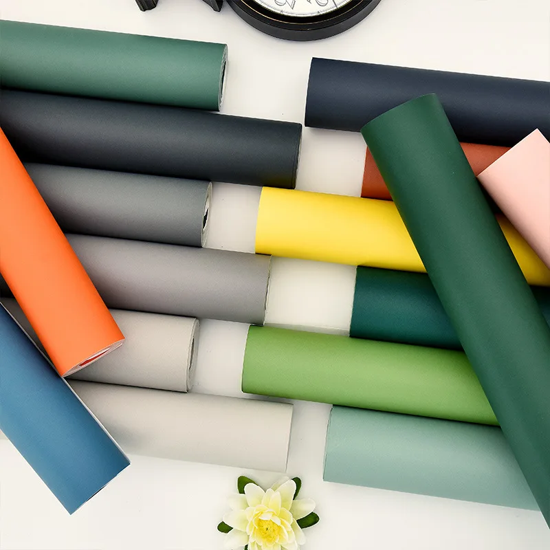 Однотонные нетканые обои Morandi настенная бумага для украшения квартиры |