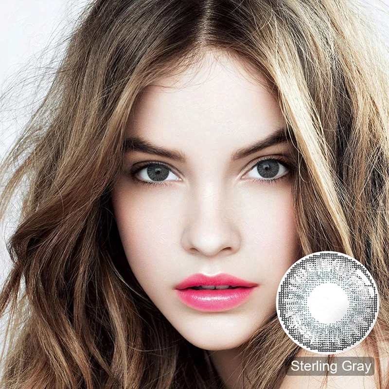 Magister 2 Pieces 3 Tone Star Series Colored Contact Lenses Annually Eye Color Lens for Eyes Hot Selling | Красота и здоровье