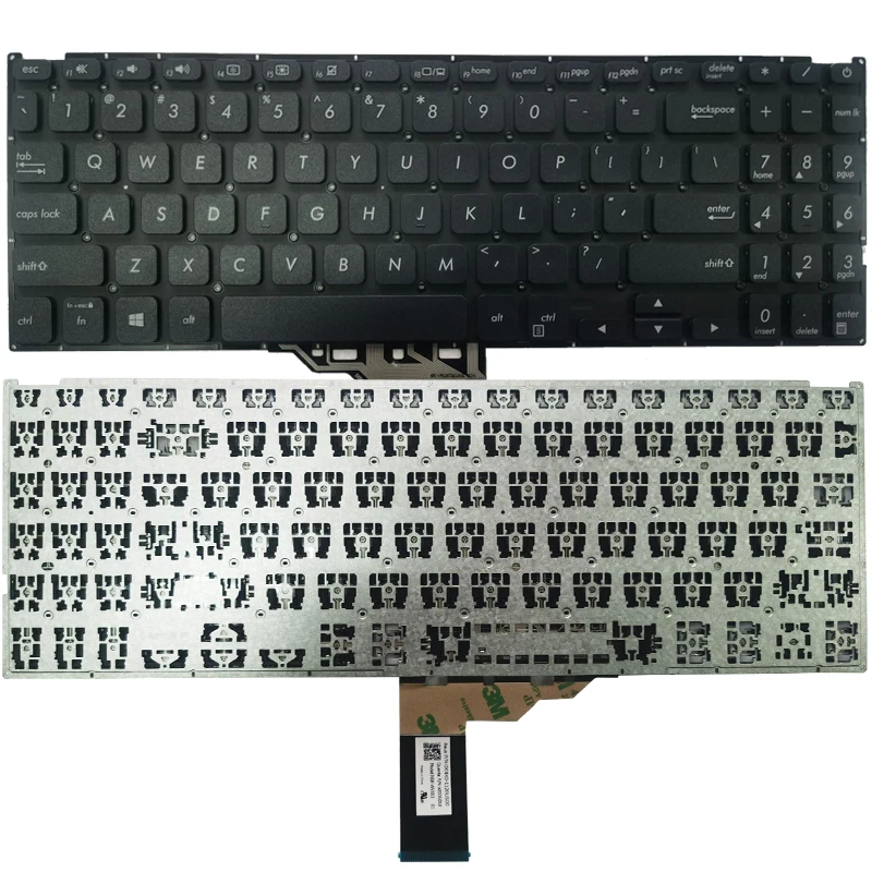 US laptop Keyboard for ASUS Vivobook X512 X512D X512FA X512DA X512UA X512UB F512DA F512DA-WH31 F512FA F512FA-AB34 F512UA X509J