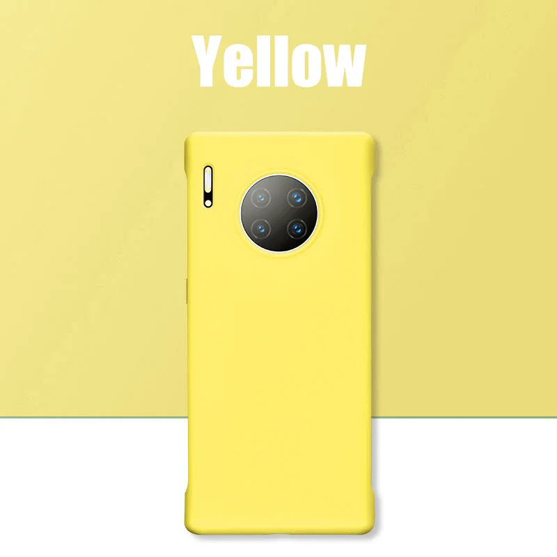 Чехол для телефона ZNP для huawei mate 20 10 30 P10 P20 P30 Pro Lite P Smart Z, жидкий силиконовый чехол для Honor 8x9 10 20 Lite Play - Цвет: Цвет: желтый