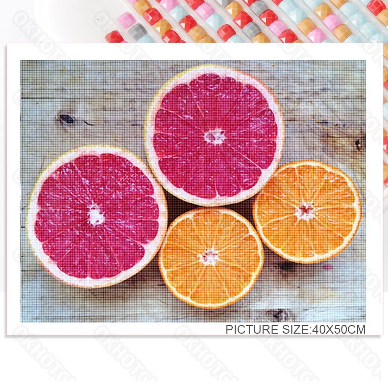 

Diy Diamond Painting Modern Fresh Summer Orange Simple Corridor Aisle Wall Painting Living Room Decorative Painting Frameless