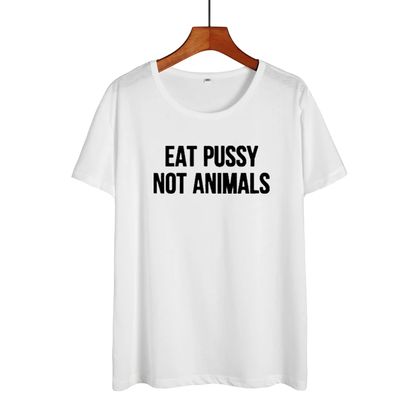 Футболка Eat Pussy Not Animal забавная веганская футболка на основе растений веганские