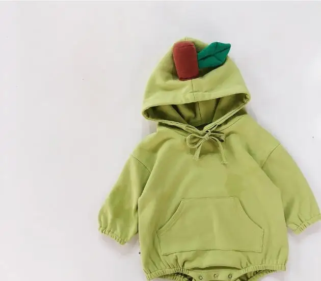 Детский осенний комбинезон с капюшоном и длинными рукавами Модный рисунком