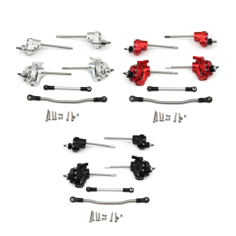 

Metal Front Rear Portal Axles with Steering Link for RC Crawler Axial SCX10 II 90046 90047 AR44 Axle Upgrade Parts
