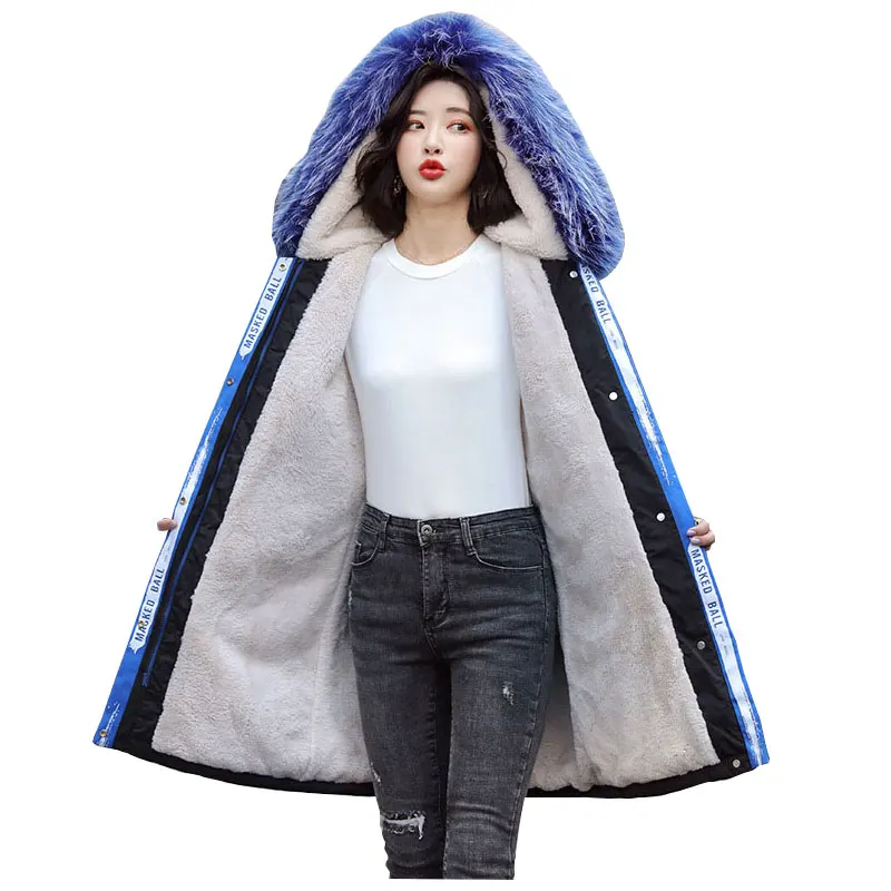 Длинное меховое пальто с капюшоном зимнее пуховое куртка Толстая Теплая