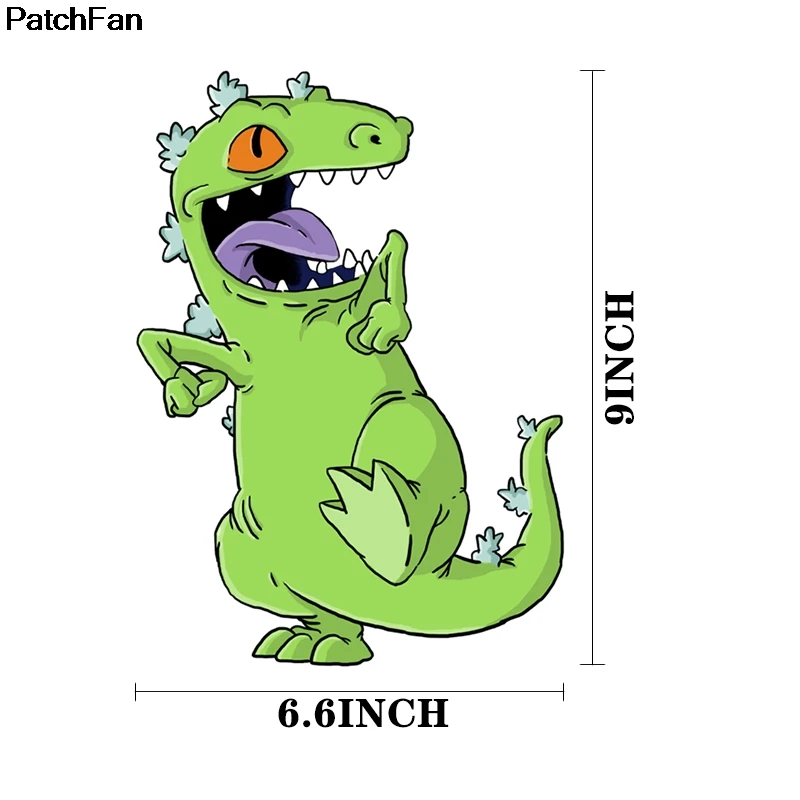 Patchfan с героями мультфильмов одежда динозаврами нашивки тепла пресс передачи