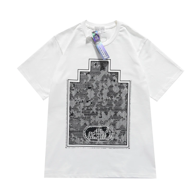 Футболка с коротким рукавом и круглым вырезом для мужчин женщин|Мужские