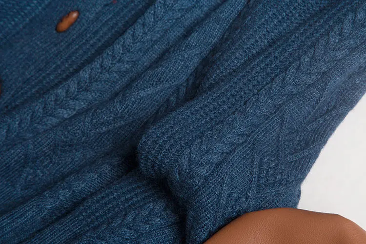 

72.8% 2021 New Winter Cardigans Wool+17.2% Cashmere Single Breasted Geometric Button O-Neck Knitted Cardigan Vintage Sweater